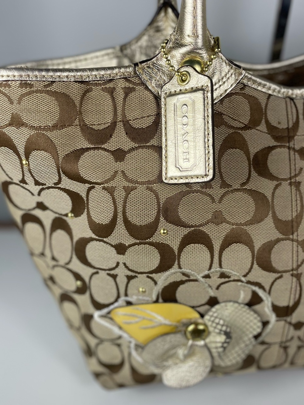 Coach Y2K Signature Bleecker Floral Tote- COA - Picture 5 of 15
